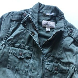 Like New sage military style jacket
